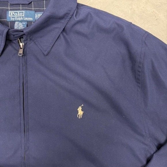 Vintage polo Harrington zip up jacket size XL ralph lauren preppy - Picture 3 of 7